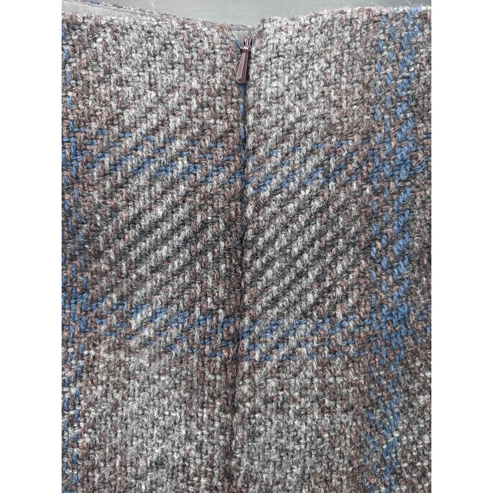 Dalia Collection - Wool Blend Plaid Skirt Pre-Owned Size 14 - Picture 5 of 8